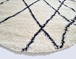 Round rugs - Tavola (black/white)
