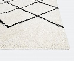 Shaggy rugs - Marsa (black/white)