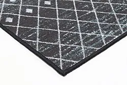 Wilton rug - Stella (black/white)