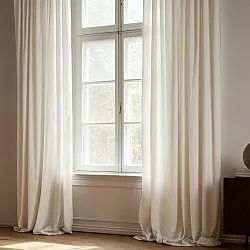 Curtains - Curtain in Linen Imitation Andrada (beige)