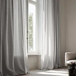 Curtains - Curtain in Linen Imitation Andrada (grey)