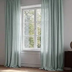 Curtains - Curtain in Linen Imitation Andrada (light blue)