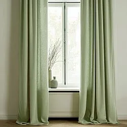 Curtains - Curtain in Linen Imitation Andrada (light green)