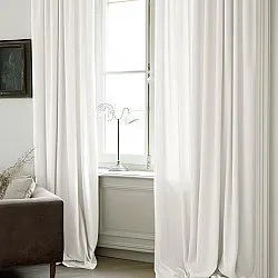 Curtains - Linen curtain Cosmina (white)