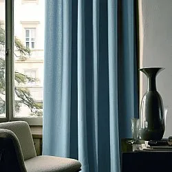 Curtains - Linen curtain Melania (dark turquoise)