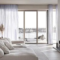 Curtains - Lace curtain Hilma (white)