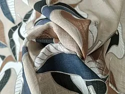 Curtains - Cotton curtain - Amalie (grey/blue)