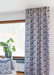 Curtains - Cotton curtain Laura (blue)