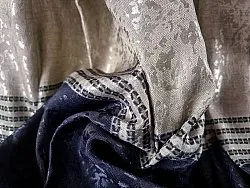 Curtain - Ayla (blue/black)