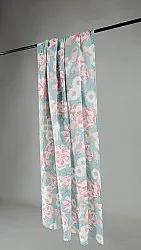 Curtains - Cotton curtain Serena (turquoise/pink)