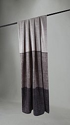 Curtains - Linen curtain Perrine (grey/black)