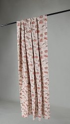 Curtains - Cotton curtain Wreath (pink)