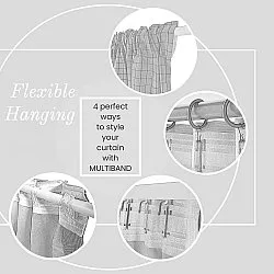 Curtains - Curtain in Linen Imitation Andrada (purple)