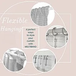 Curtains - Blackout curtain Isolde (light grey)