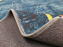 Wilton rug - Zaros (blue/gold)