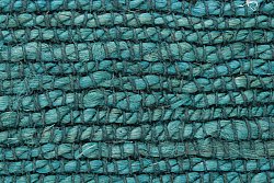 Hemp rug - Natural (blue/turquoise)