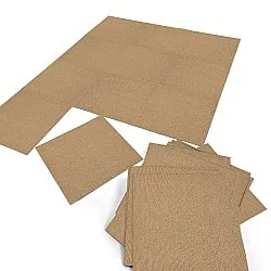 Wall-to-wall carpet - Almeria Carpet tiles 24 pcs (beige)