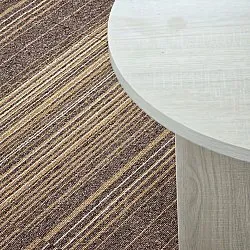 Wall-to-wall carpet - Almeria Carpet tiles 24 pcs (irregularly striped brown)