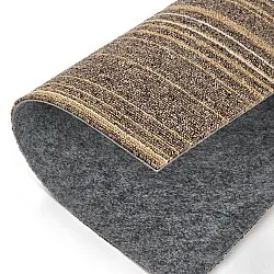 Wall-to-wall carpet - Almeria Carpet tiles 24 pcs (irregularly striped brown)