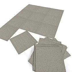 Wall-to-wall carpet - Almeria Carpet tiles 24 pcs (grey)