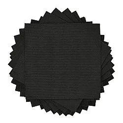 Wall-to-wall carpet - Almeria Carpet tiles 24 pcs (black)