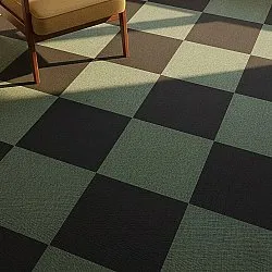 Wall-to-wall carpet - Almeria Carpet tiles 24 pcs (black)
