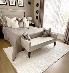 Shaggy rugs - Sapphire (white)