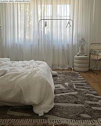 Cotton rug - Split (grey)