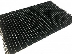 Rag rugs - Nordal Design (black, 100% leather)