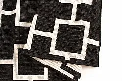 Indoor/Outdoor rug - Brussels Silver (black)