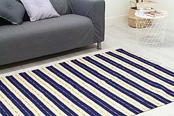 Rag rug - Alva (blue)
