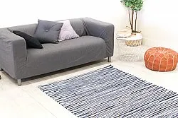 Rag rug - Tulka (blue)