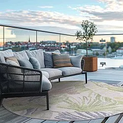 Round rug - Indoor/Outdoor Havana (cream/multi)