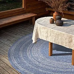 Round rug - Indoor/Outdoor Angus (blue)