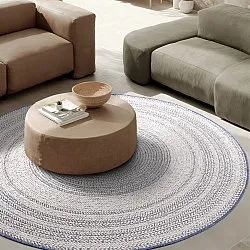 Round rug - Indoor/Outdoor Angus (blue)