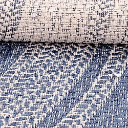 Round rug - Indoor/Outdoor Angus (blue)