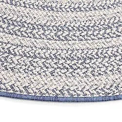 Round rug - Indoor/Outdoor Angus (blue)