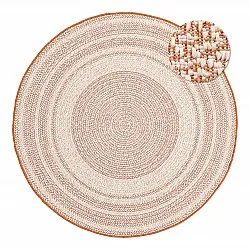 Round rug - Indoor/Outdoor Angus (red)