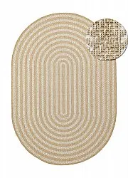 Oval rug - Indoor/outdoor Leander (nature)