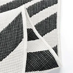 Indoor/Outdoor rug - utomhusmatta - Remina (black/white)