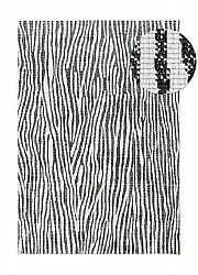 Indoor/Outdoor rug - utomhusmatta - Vaura (black/white)