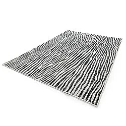 Indoor/Outdoor rug - utomhusmatta - Vaura (black/white)