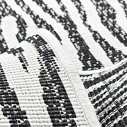Indoor/Outdoor rug - utomhusmatta - Vaura (black/white)