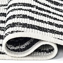 Indoor/Outdoor rug - utomhusmatta - Vaura (black/white)