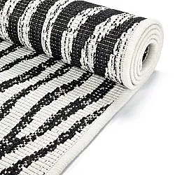 Indoor/Outdoor rug - utomhusmatta - Vaura (black/white)