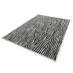 Indoor/Outdoor rug - utomhusmatta - Vaura (black/white)