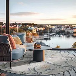 Round rug - Indoor/Outdoor Roma (multi)
