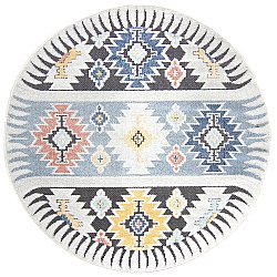 Round rug - Indoor/Outdoor Sahara (blue/multi)