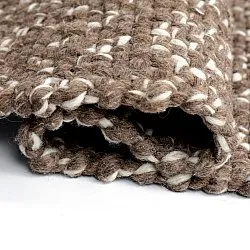 Indoor/Outdoor rug - Orta Wool Look (brown)
