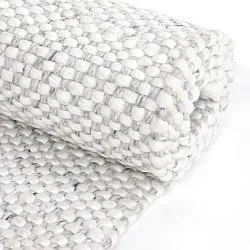 Indoor/Outdoor rug - Orta Wool Look (light grey)